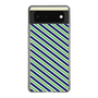 スリムプロテクションケース［ Small Stripe - Navy × Green ］