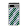 スリムプロテクションケース［ Small Stripe - Navy × Green ］