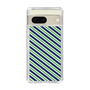 スリムプロテクションケース［ Small Stripe - Navy × Green ］