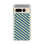 スリムプロテクションケース［ Small Stripe - Navy × Green ］