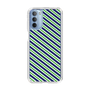 スリムプロテクションケース［ Small Stripe - Navy × Green ］