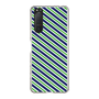 スリムプロテクションケース［ Small Stripe - Navy × Green ］