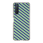スリムプロテクションケース［ Small Stripe - Navy × Green ］