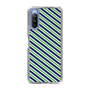 スリムプロテクションケース［ Small Stripe - Navy × Green ］