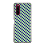 スリムプロテクションケース［ Small Stripe - Navy × Green ］