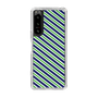 スリムプロテクションケース［ Small Stripe - Navy × Green ］