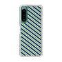 スリムプロテクションケース［ Small Stripe - Navy × Green ］