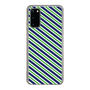 スリムプロテクションケース［ Small Stripe - Navy × Green ］