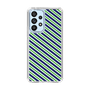 スリムプロテクションケース［ Small Stripe - Navy × Green ］
