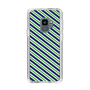 スリムプロテクションケース［ Small Stripe - Navy × Green ］