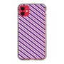 スリムプロテクションケース［ Small Stripe - Purple × Pink ］