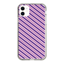 スリムプロテクションケース［ Small Stripe - Purple × Pink ］