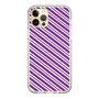 スリムプロテクションケース［ Small Stripe - Purple × Pink ］