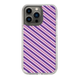 スリムプロテクションケース［ Small Stripe - Purple × Pink ］