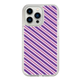 スリムプロテクションケース［ Small Stripe - Purple × Pink ］