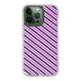 スリムプロテクションケース［ Small Stripe - Purple × Pink ］
