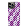 スリムプロテクションケース［ Small Stripe - Purple × Pink ］