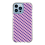 スリムプロテクションケース［ Small Stripe - Purple × Pink ］