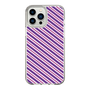 スリムプロテクションケース［ Small Stripe - Purple × Pink ］