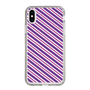 スリムプロテクションケース［ Small Stripe - Purple × Pink ］