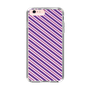 スリムプロテクションケース［ Small Stripe - Purple × Pink ］