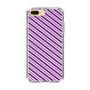 スリムプロテクションケース［ Small Stripe - Purple × Pink ］