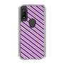 スリムプロテクションケース［ Small Stripe - Purple × Pink ］