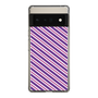 スリムプロテクションケース［ Small Stripe - Purple × Pink ］
