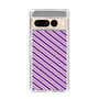 スリムプロテクションケース［ Small Stripe - Purple × Pink ］