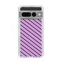 スリムプロテクションケース［ Small Stripe - Purple × Pink ］