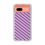 スリムプロテクションケース［ Small Stripe - Purple × Pink ］