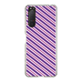 スリムプロテクションケース［ Small Stripe - Purple × Pink ］
