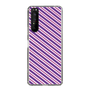 スリムプロテクションケース［ Small Stripe - Purple × Pink ］