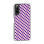スリムプロテクションケース［ Small Stripe - Purple × Pink ］
