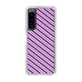 スリムプロテクションケース［ Small Stripe - Purple × Pink ］