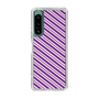 スリムプロテクションケース［ Small Stripe - Purple × Pink ］