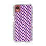 スリムプロテクションケース［ Small Stripe - Purple × Pink ］