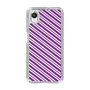 スリムプロテクションケース［ Small Stripe - Purple × Pink ］