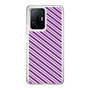 スリムプロテクションケース［ Small Stripe - Purple × Pink ］