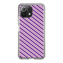 スリムプロテクションケース［ Small Stripe - Purple × Pink ］