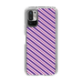 スリムプロテクションケース［ Small Stripe - Purple × Pink ］