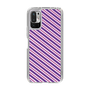 スリムプロテクションケース［ Small Stripe - Purple × Pink ］