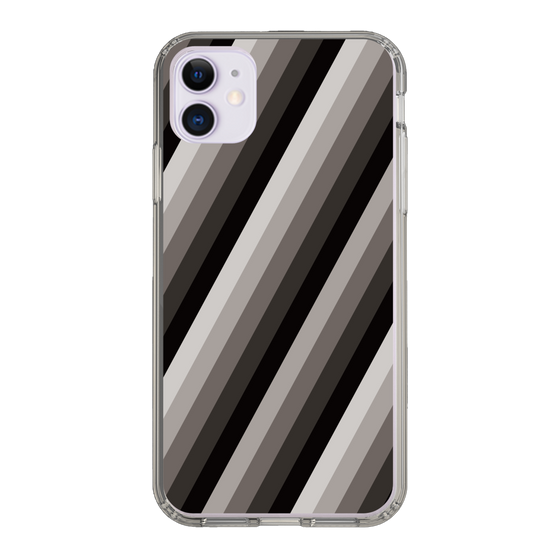 スリムプロテクションケース［ Middle Stripe - Black ］