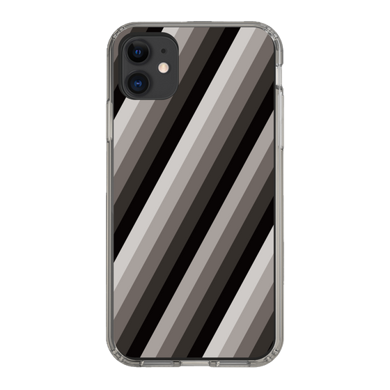 スリムプロテクションケース［ Middle Stripe - Black ］