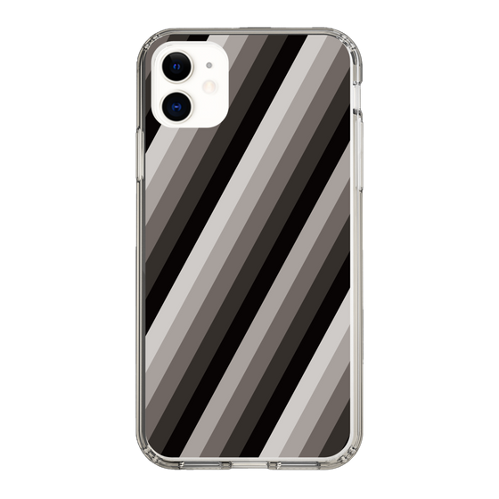 スリムプロテクションケース［ Middle Stripe - Black ］