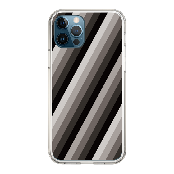 スリムプロテクションケース［ Middle Stripe - Black ］