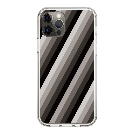 スリムプロテクションケース［ Middle Stripe - Black ］