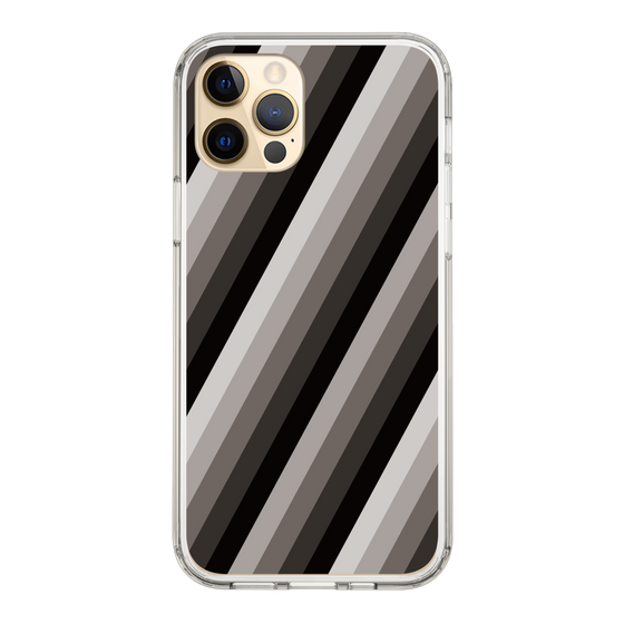 スリムプロテクションケース［ Middle Stripe - Black ］