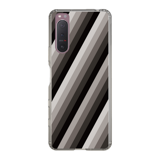 スリムプロテクションケース［ Middle Stripe - Black ］