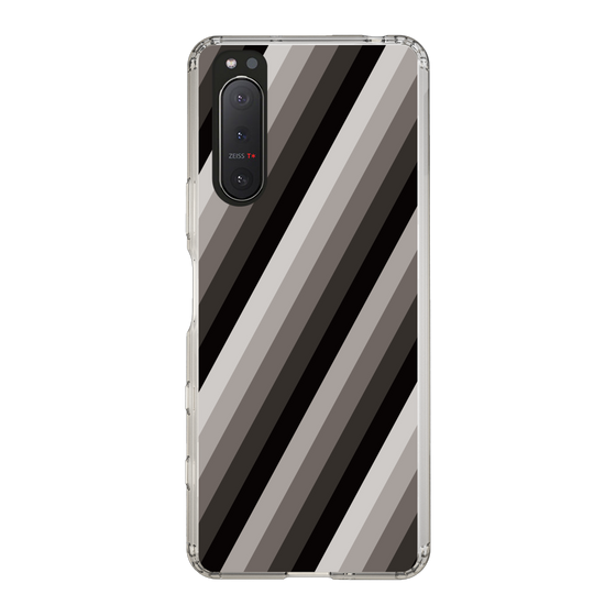 スリムプロテクションケース［ Middle Stripe - Black ］